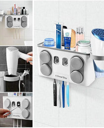 🚿 Organizador de Baño con Dispensador Automático de Pasta Dental 🦷