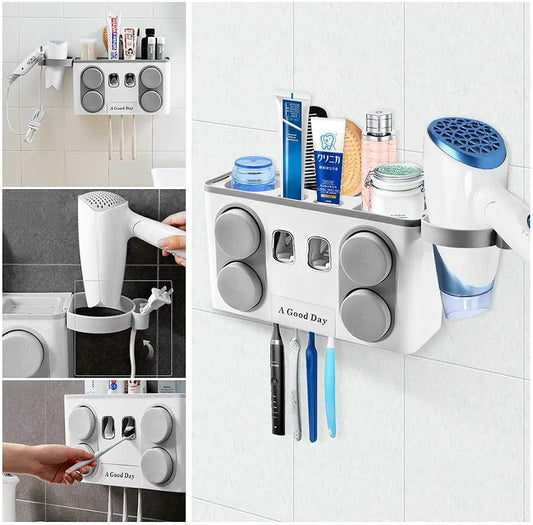 🚿 Organizador de Baño con Dispensador Automático de Pasta Dental 🦷