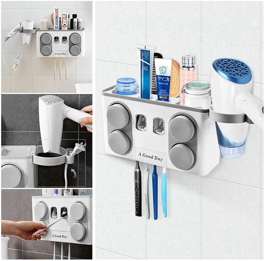 🚿 Organizador de Baño con Dispensador Automático de Pasta Dental 🦷