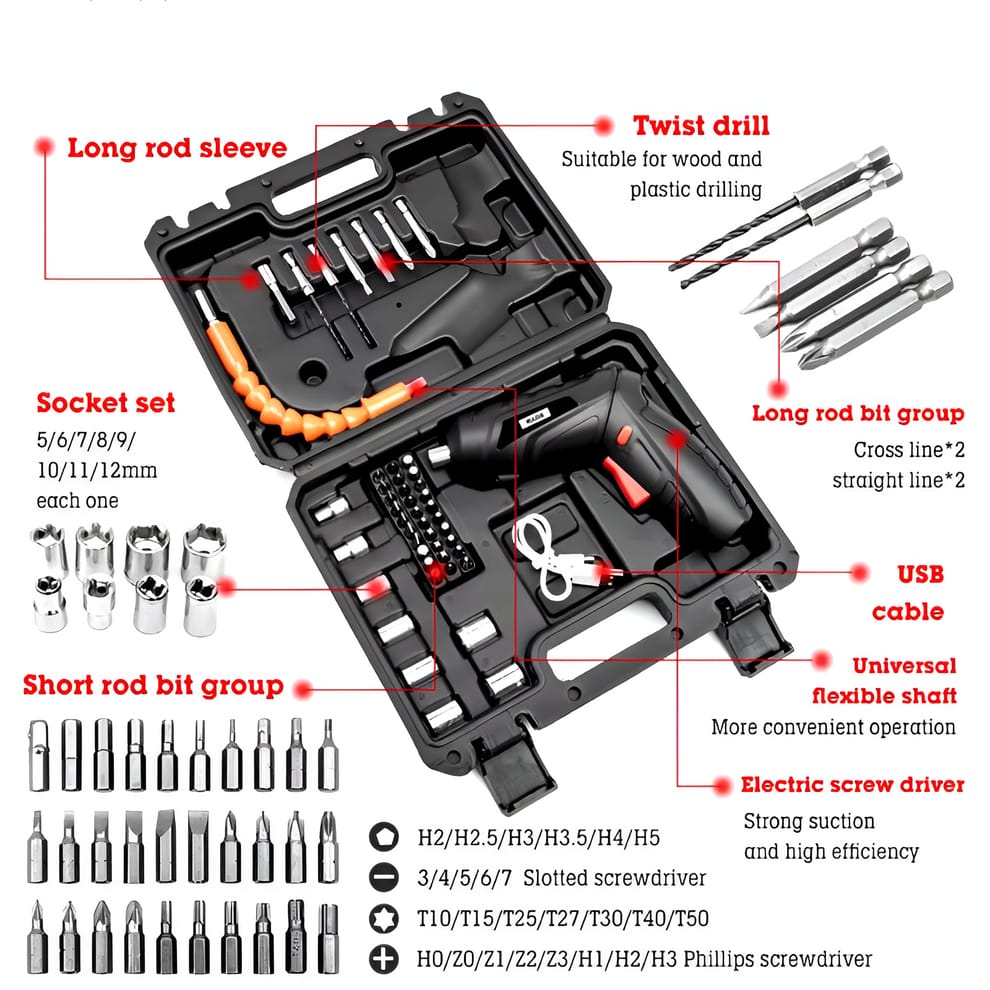 🔧⚡ ¡Mini Taladro Eléctrico Multifunción! Potencia y Precisión en tu Mano 💪✨