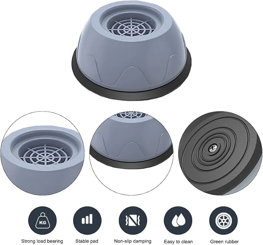 🛡️🧺 SOPORTE ANTIVIBRACIÓN PARA LAVADORA Y MUEBLES