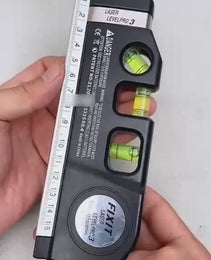 NIVEL LÁSER MULTIUSOS 3 EN 1 CON CINTA MÉTRICA