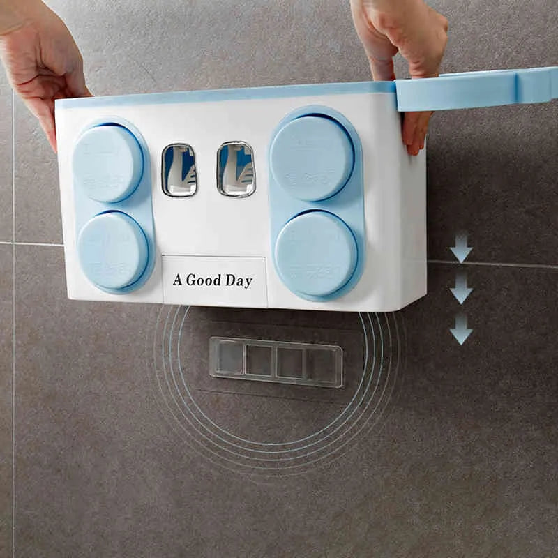 🚿 Organizador de Baño con Dispensador Automático de Pasta Dental 🦷