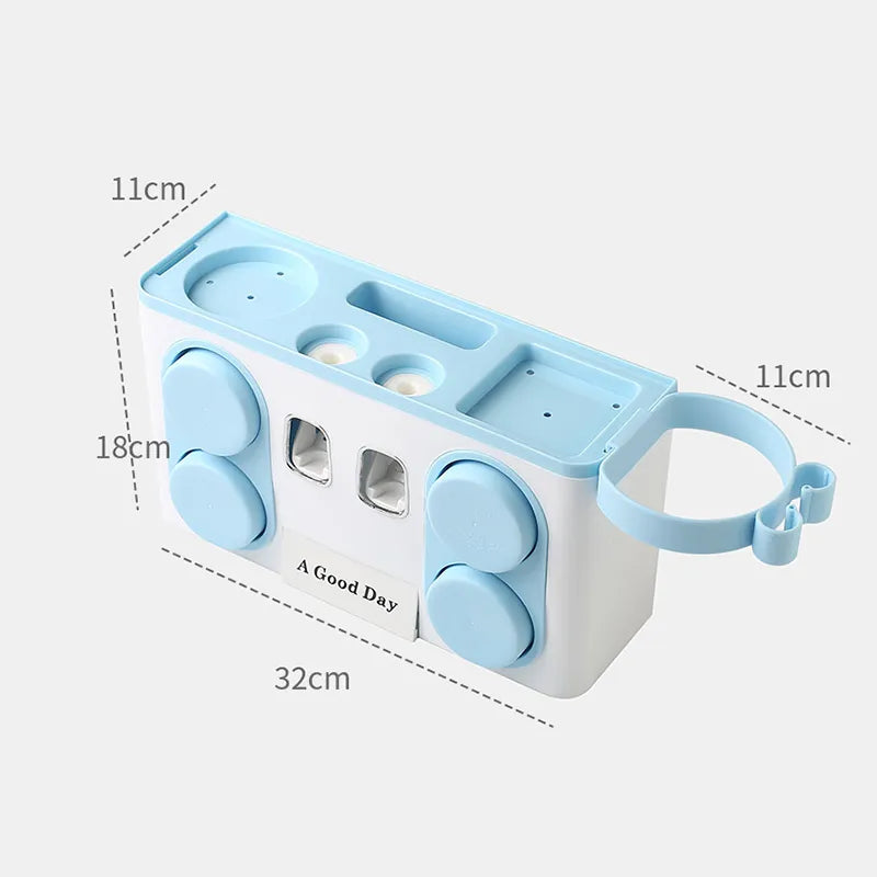🚿 Organizador de Baño con Dispensador Automático de Pasta Dental 🦷