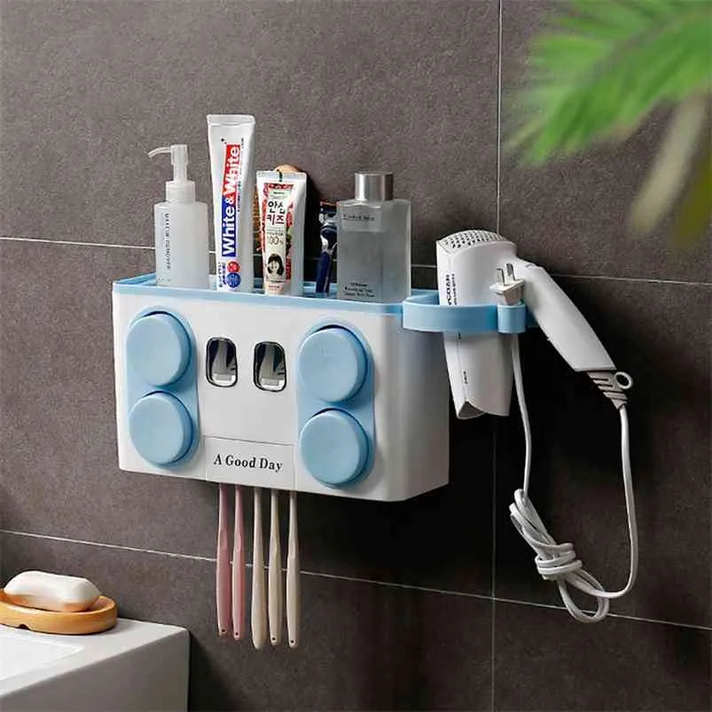 🚿 Organizador de Baño con Dispensador Automático de Pasta Dental 🦷
