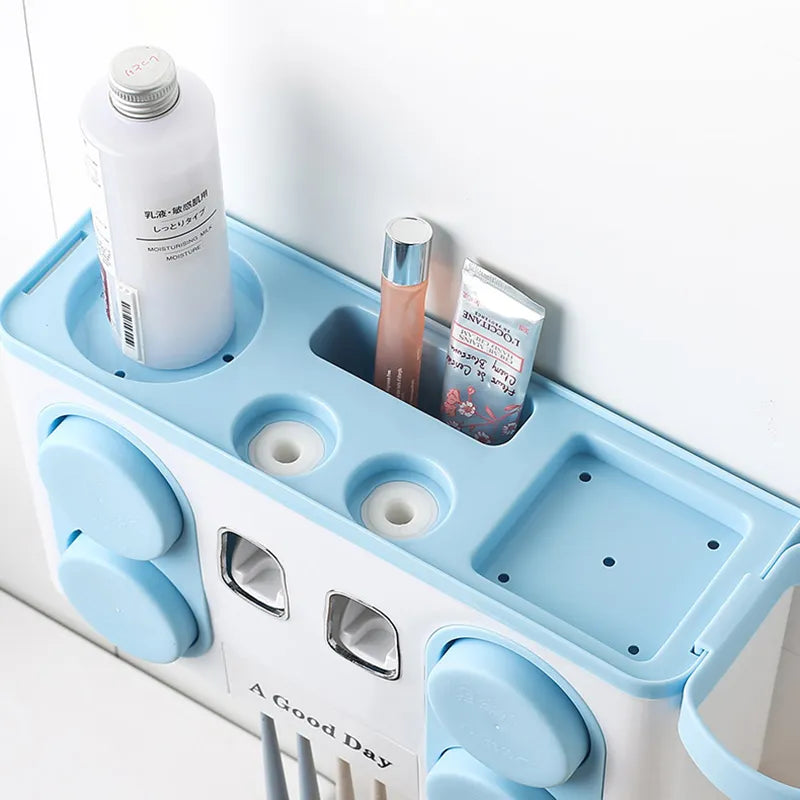 🚿 Organizador de Baño con Dispensador Automático de Pasta Dental 🦷