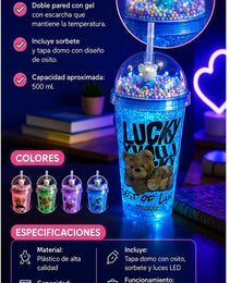 ✨🥤 ¡Vaso Toma Todo con Luces LED! Brilla en Cada Sorbo 🌈💡
