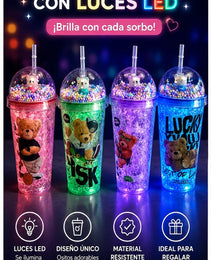 ✨🥤 ¡Vaso Toma Todo con Luces LED! Brilla en Cada Sorbo 🌈💡