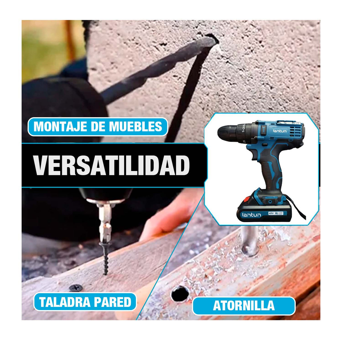 🔨⚡ Taladro LANTUN Profesional 🔥💪 | Potencia y Precisión para Todo Trabajo 🛠️