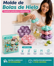 🥃❄️ ¡Eleva tus Bebidas! Molde para Esferas de Hielo de Silicona 🧊