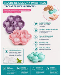🥃❄️ ¡Eleva tus Bebidas! Molde para Esferas de Hielo de Silicona 🧊
