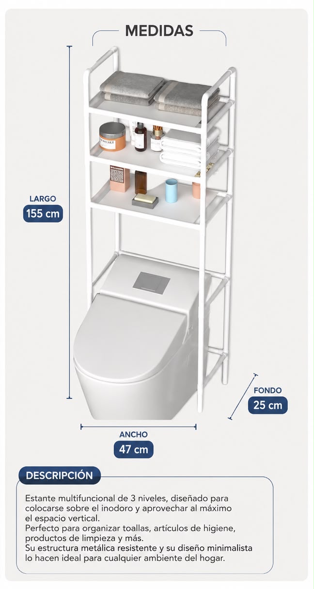 🚿✨ ¡Organiza tu Baño con Estilo! Estante Multifuncional Premium 🛁