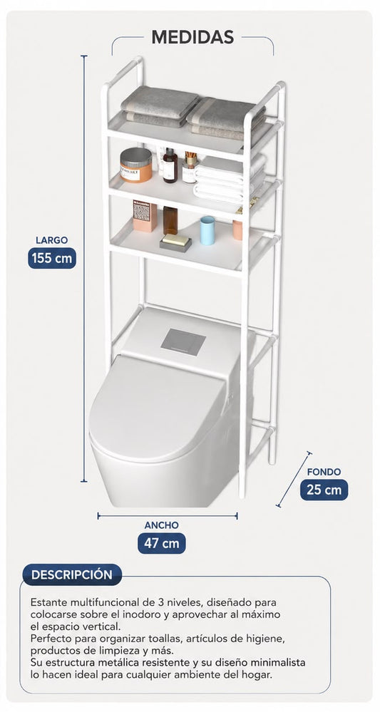 🚿✨ ¡Organiza tu Baño con Estilo! Estante Multifuncional Premium 🛁